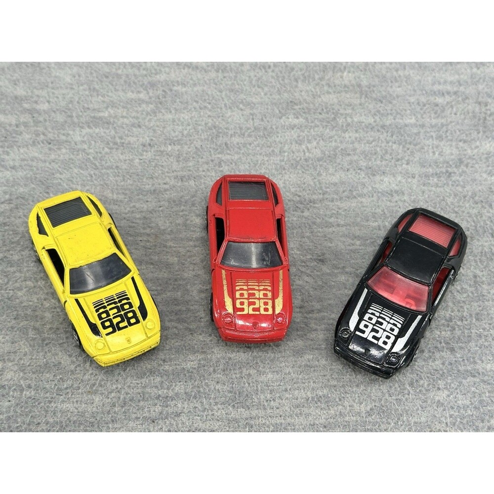 ROAD CHAMPS Die Cast #45 Porche 928 Car Lot of 3  T5
